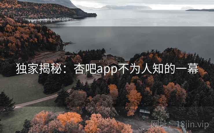 独家揭秘：杏吧app不为人知的一幕  第2张