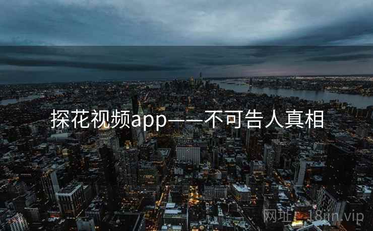 探花视频app——不可告人真相  第2张